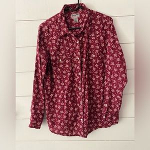 Wrangler pearl snap women’s shirt